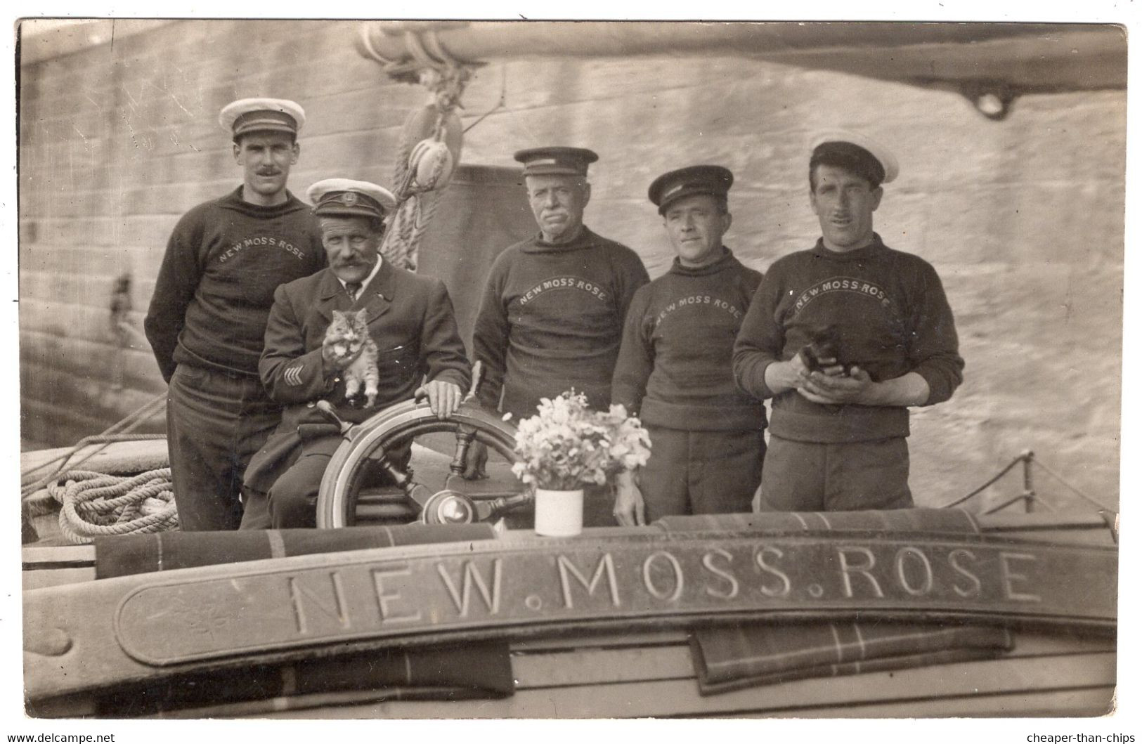 RAMSGATE - Crew Of The New Moss Rose With Ships Cats - Ramsgate