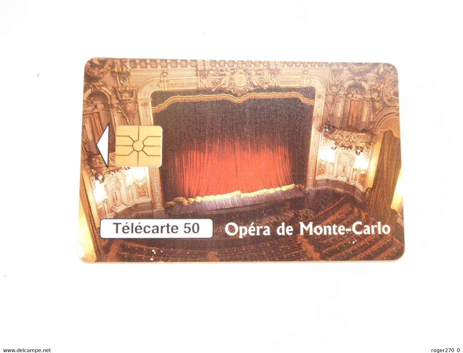 Télécarte Monaco , MF46 , Opéra De Monte Carlo , TBE , Cote : 2 Euros - Mónaco