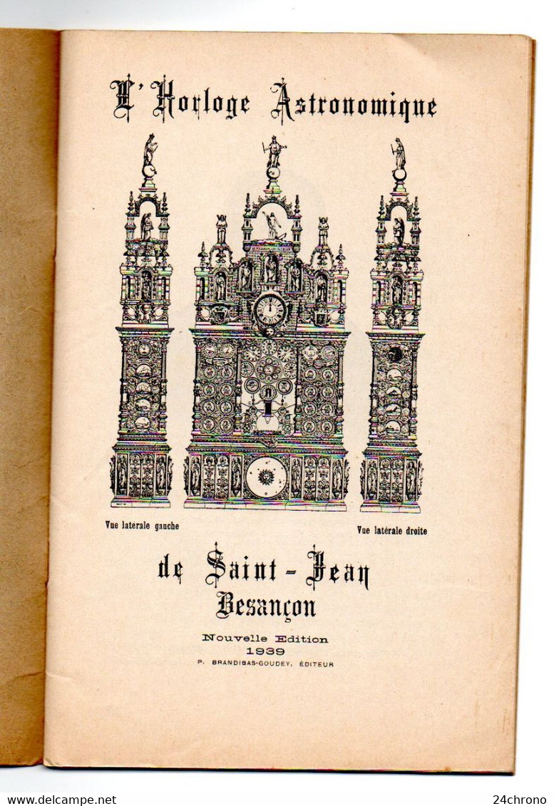 Fascicule: L'Horloge Astronomique De La Cathedrale Saint Jean à Besançon, Auguste Lucien Verite (22-588) - Sterrenkunde