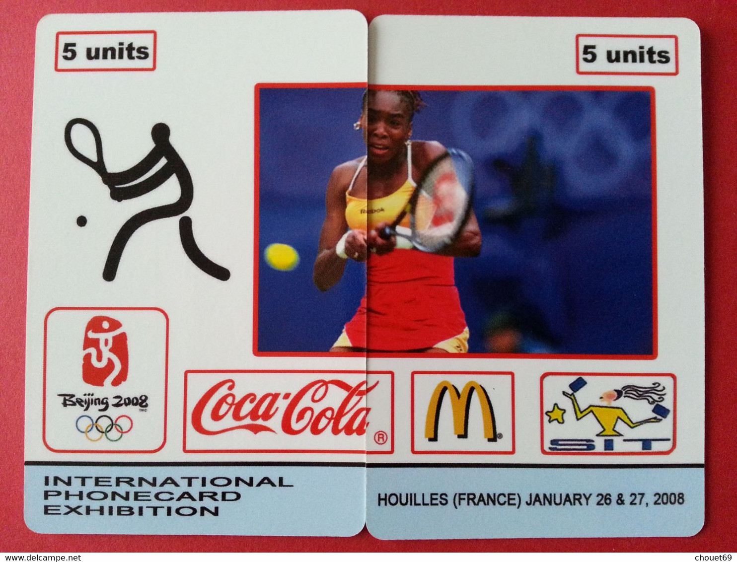 SIT 2008 Houilles JO Coca Cola Mc Donald Tennis 100 Exemplaires Willcom Jeux Olympiques Neuve ((BB0621 - Olympic Games