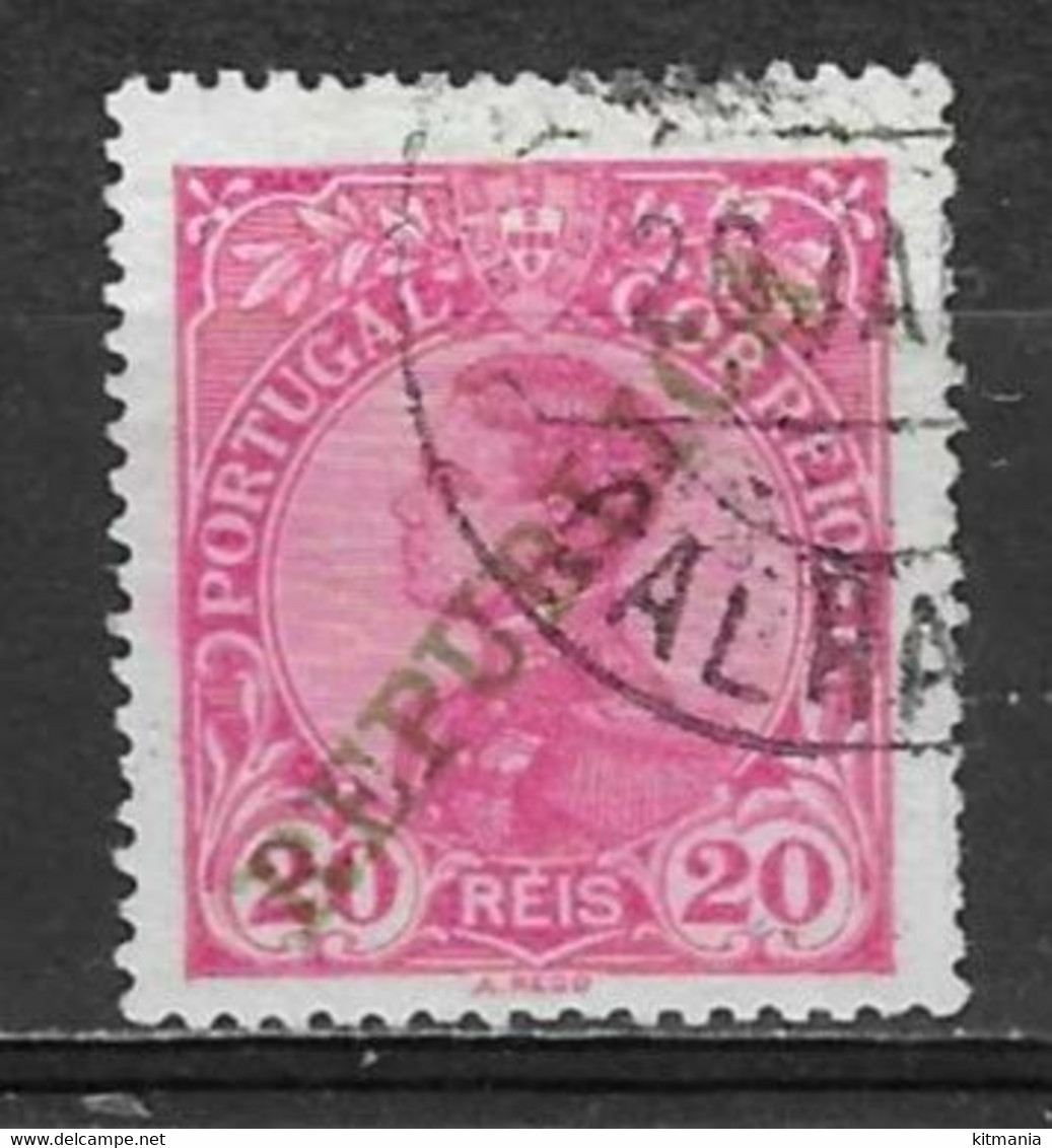 1910 Portugal #174 D,Manuel Overprint Republica 20rs Used - P1816 - Usati