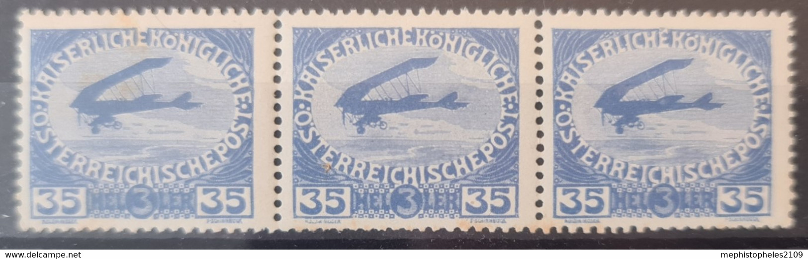 AUSTRIA 1915 - MNH - ANK184 - Strip Of 3 - Ongebruikt