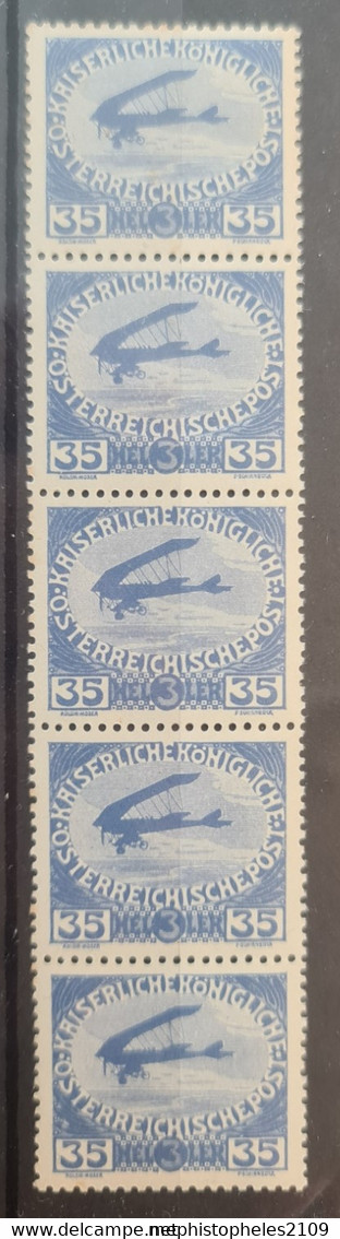AUSTRIA 1915 - MNH - ANK184 - Strip Of 5 - Ongebruikt