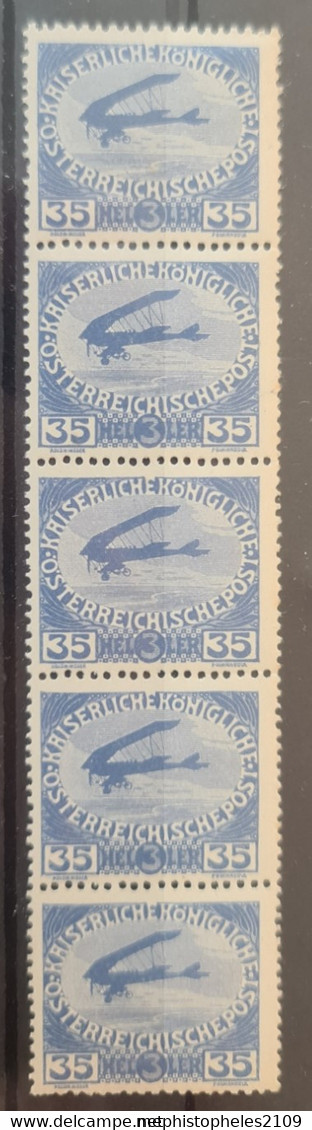 AUSTRIA 1915 - MNH - ANK184 - Strip Of 5 - Neufs