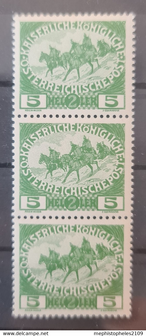 AUSTRIA 1915 - MNH - ANK181 - Strip Of 3 - Neufs