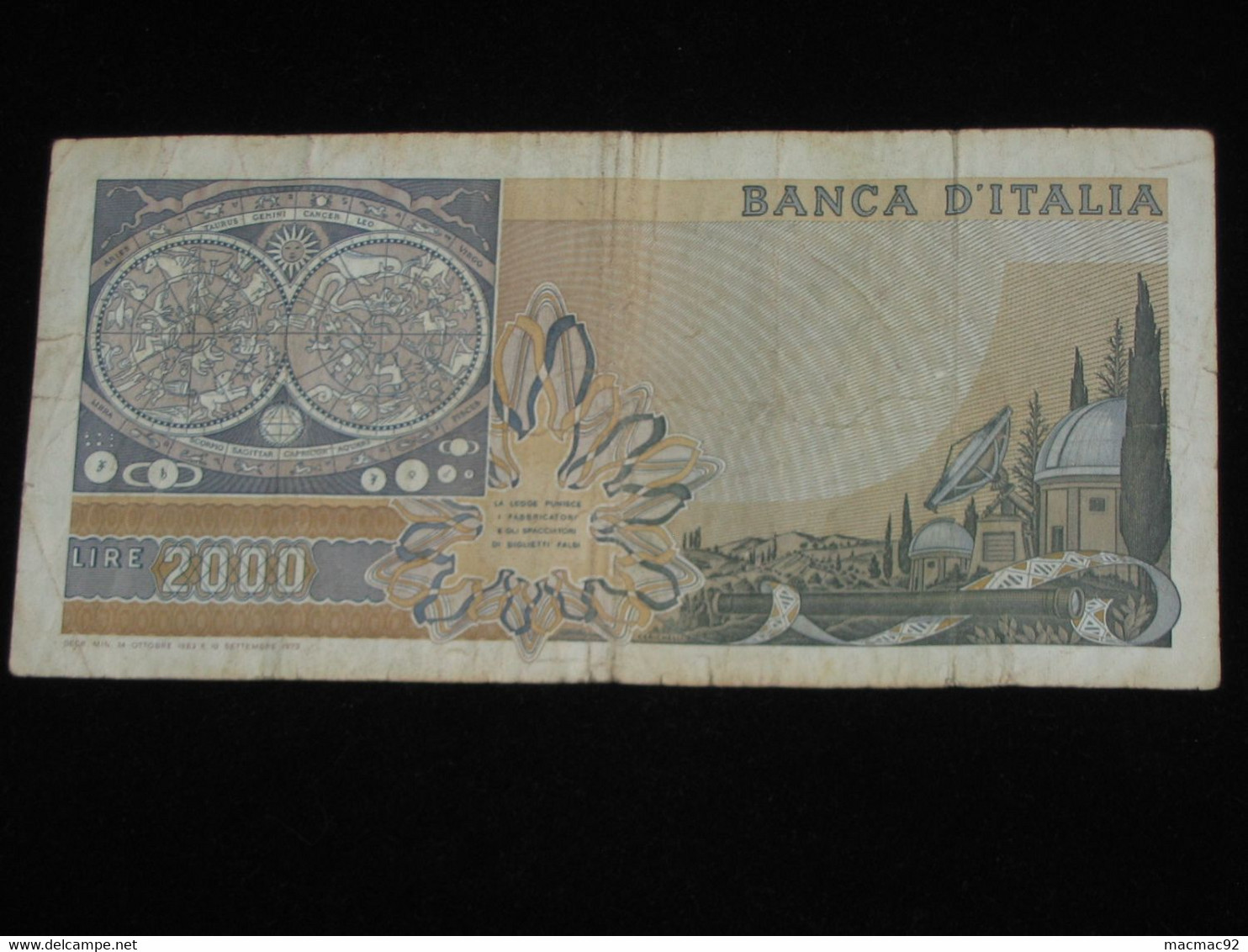 2000  Duemila LIRE   - ITALIE  - Banca D'Italia 1973   **** EN ACHAT IMMEDIAT **** - 2.000 Lire