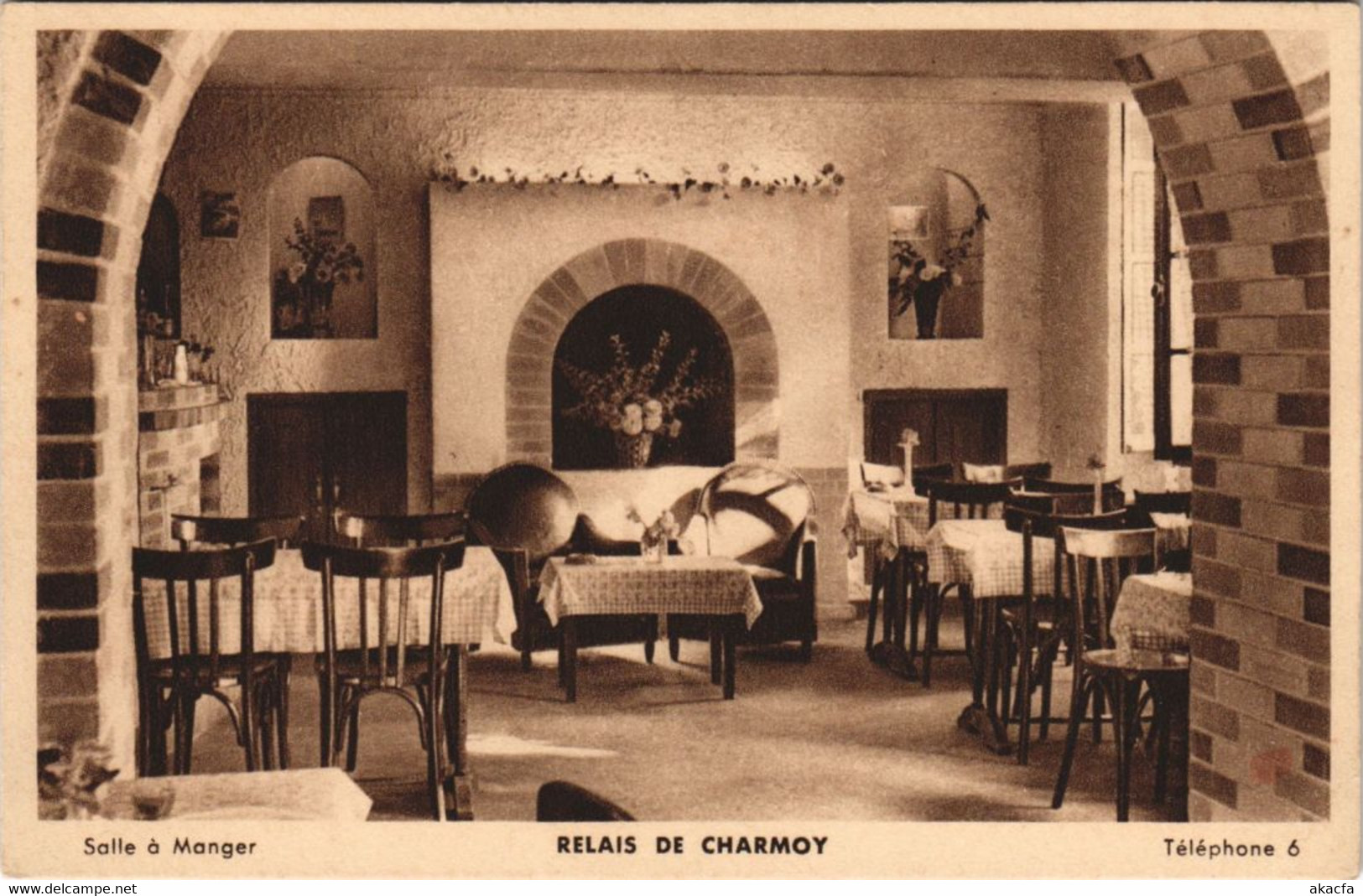 CPA Relais De CHARMOY Salle A Manger (49052) - Charmoy