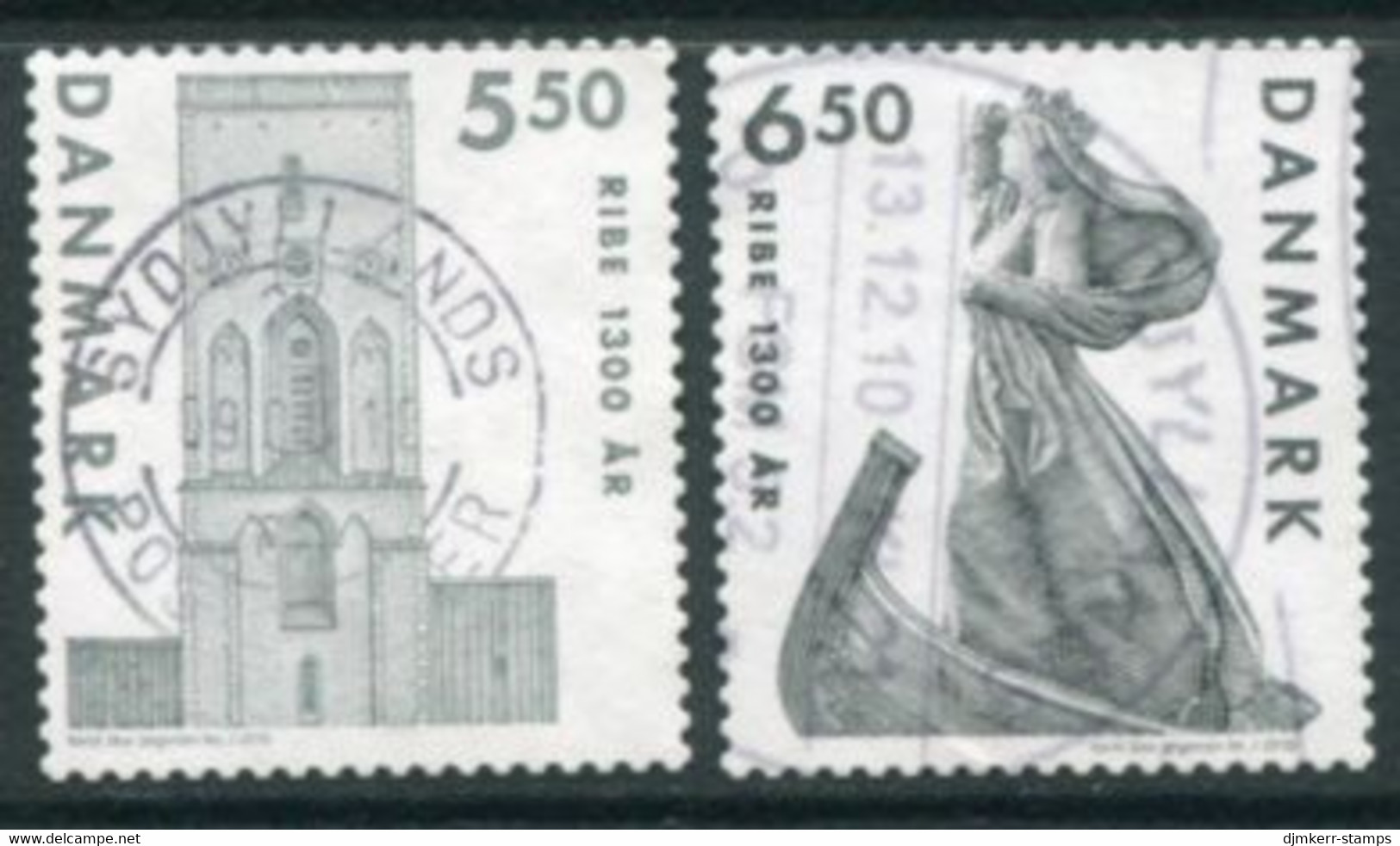 DENMARK 2010 Ribe 1300th Anniversary Used .  Michel  1569-70 - Used Stamps