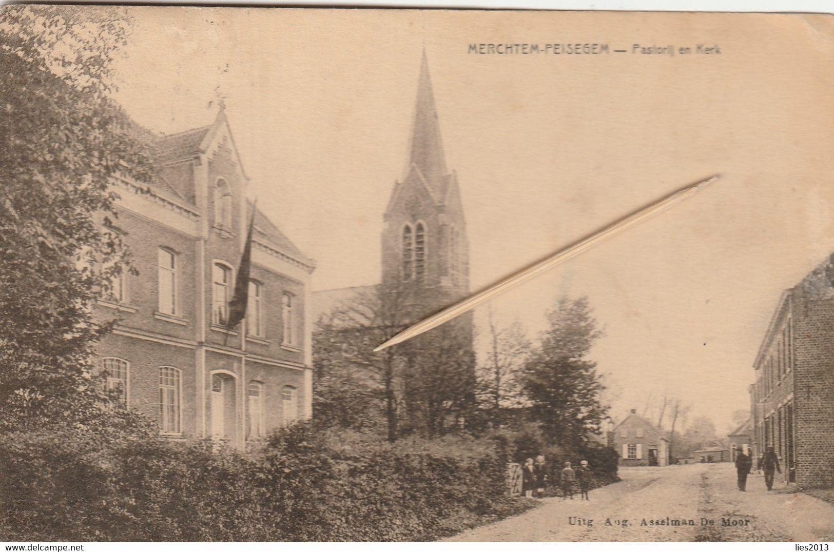 Merchtem, Peisegem, Pastorij En Kerk, 2 Scans - Merchtem