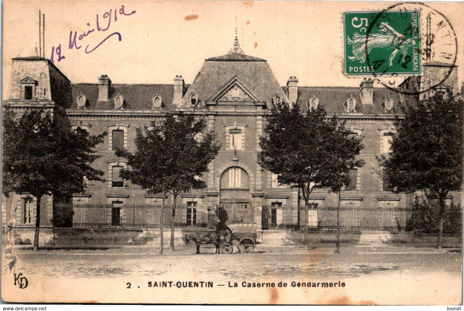 Gendarmerie - Saint Quentin - La Caserne De Gendarmerie - Police - Gendarmerie