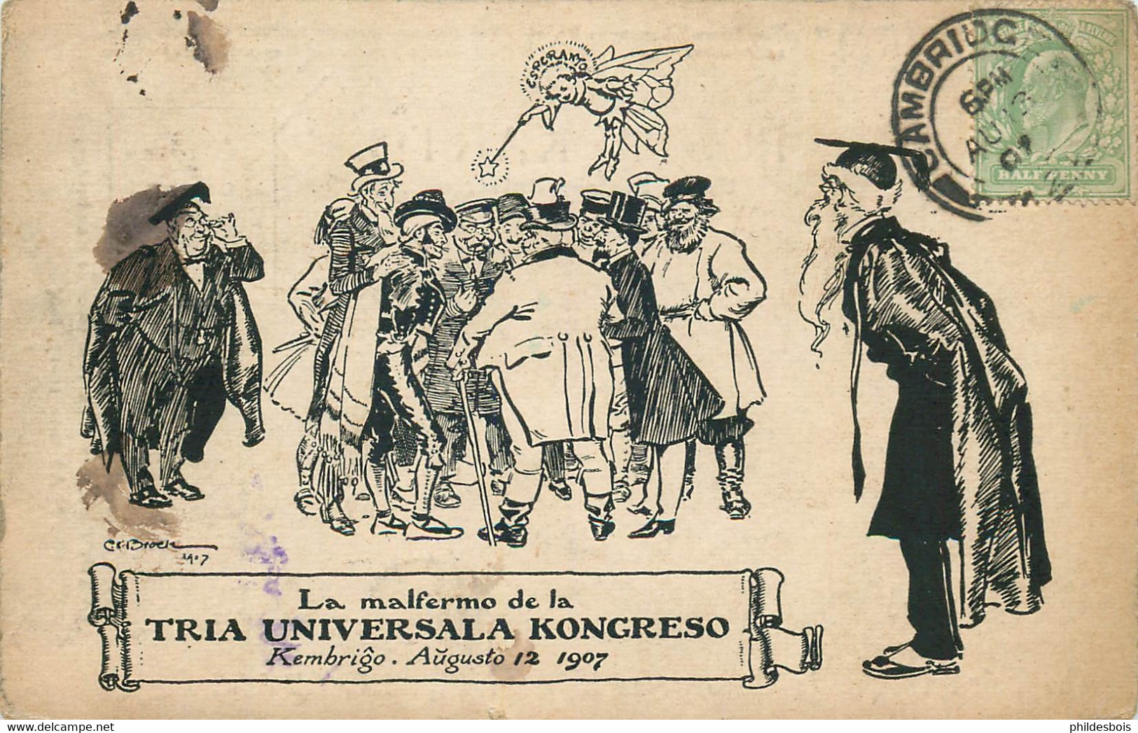 ESPERANTO  " La Malfermo De La TRIA UNIVERSALA KONGRESO " Cambridge, Kembrigo 1907 - Esperanto