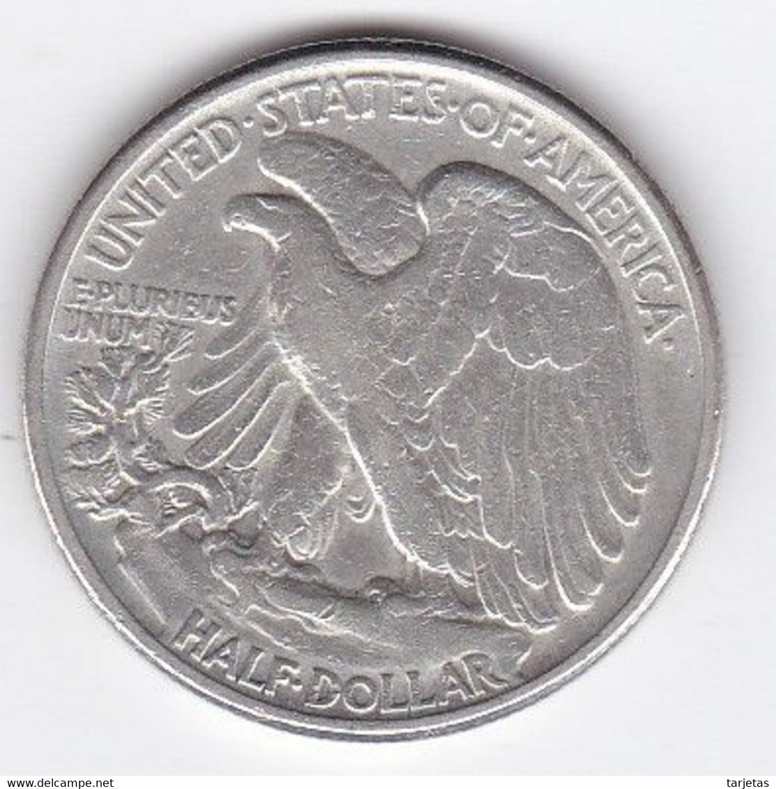 MONEDA  DE PLATA DE ESTADOS UNIDOS DE 1/2 DOLLAR DEL AÑO 1944 (COIN) SILVER-ARGENT - 1916-1947: Liberty Walking (Liberté Marchant)