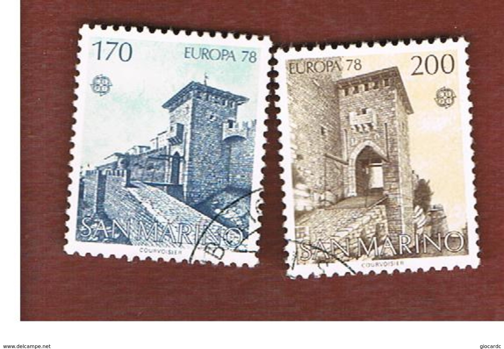 SAN MARINO - UNIF. 1000.1001  - 1978  EUROPA (SERIE COMPLETA DI 2) -  USATI (USED°) - Oblitérés