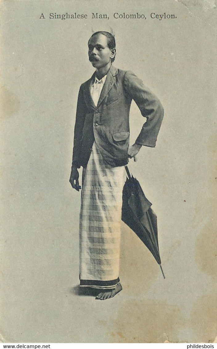 ASIE SRI LANKA  A Singhalese Man - Sri Lanka (Ceylon)