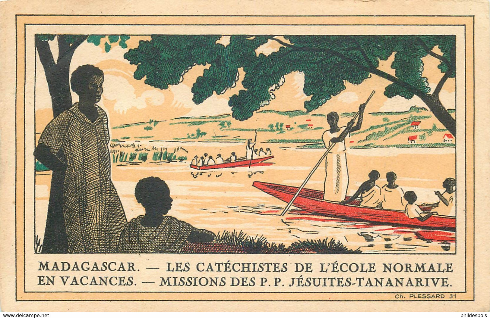 MISSIONS MADAGASCAR Les Catechistes De L'école Normale (ch.Plessard) - Misiones