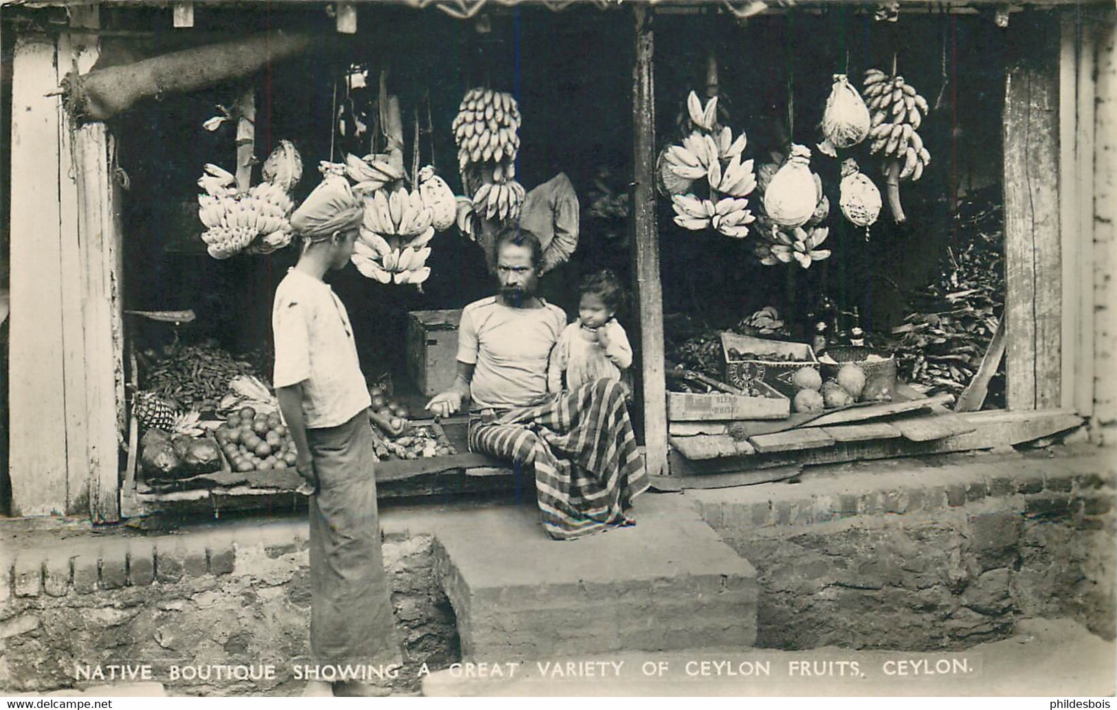 ASIE SRI LANKA CEYLON  Native Boutique Showing Fruits - Sri Lanka (Ceylon)