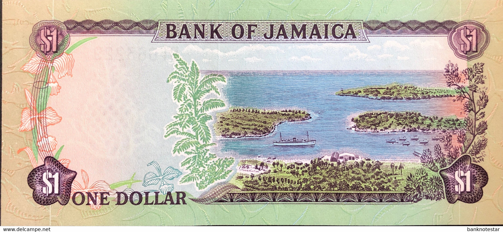 Jamaica 1 Dollar, P-54 (1970) - UNC - Jamaica