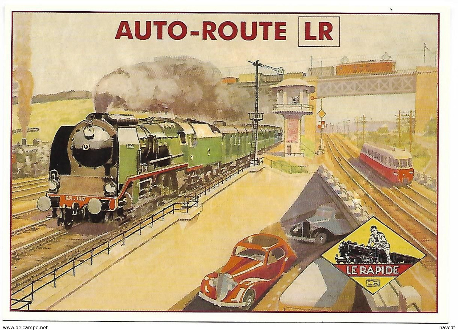 CPM - CENTENAIRE Editions - JOUETS - 25 - AUTO-ROUTE LR (Le Rapide) - Jeux Et Jouets