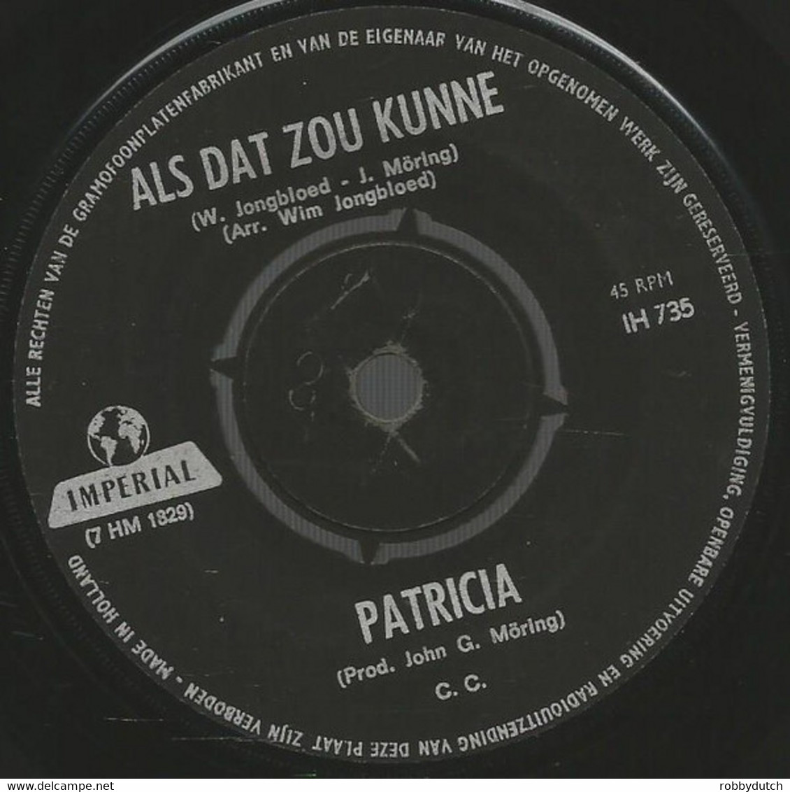 * 7" *  PATRICIA (PAAY) - JE BENT NIET HIP - Other - Dutch Music