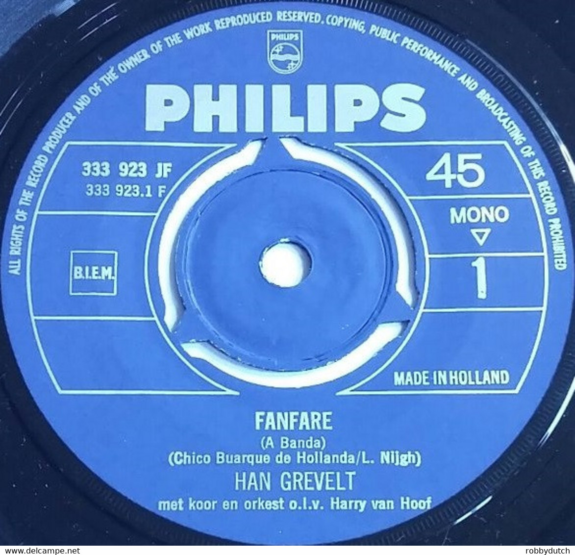 * 7" *  HAN CREVELT - FANFARE - Other - Dutch Music