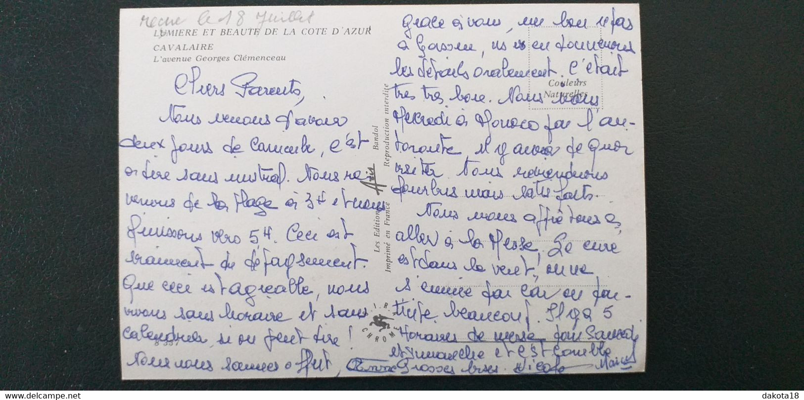 83 , Cavalaire ,l'avenue Georges Clémenceau  ...........cpsm....gf - Cavalaire-sur-Mer