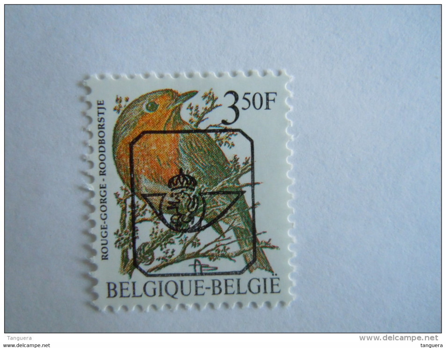 België Belgique Belgium 1986 Vogels Oiseaux Buzin Roodborstje Rouge-gorge Preo V822 GG MNH ** - Typografisch 1986-96 (Vogels)