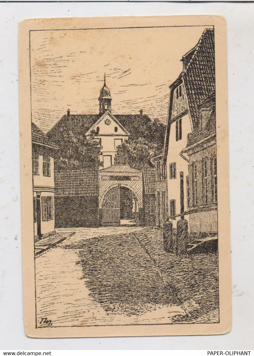0-2380 BARTH, Kloster, Künstler-Karte - Barth