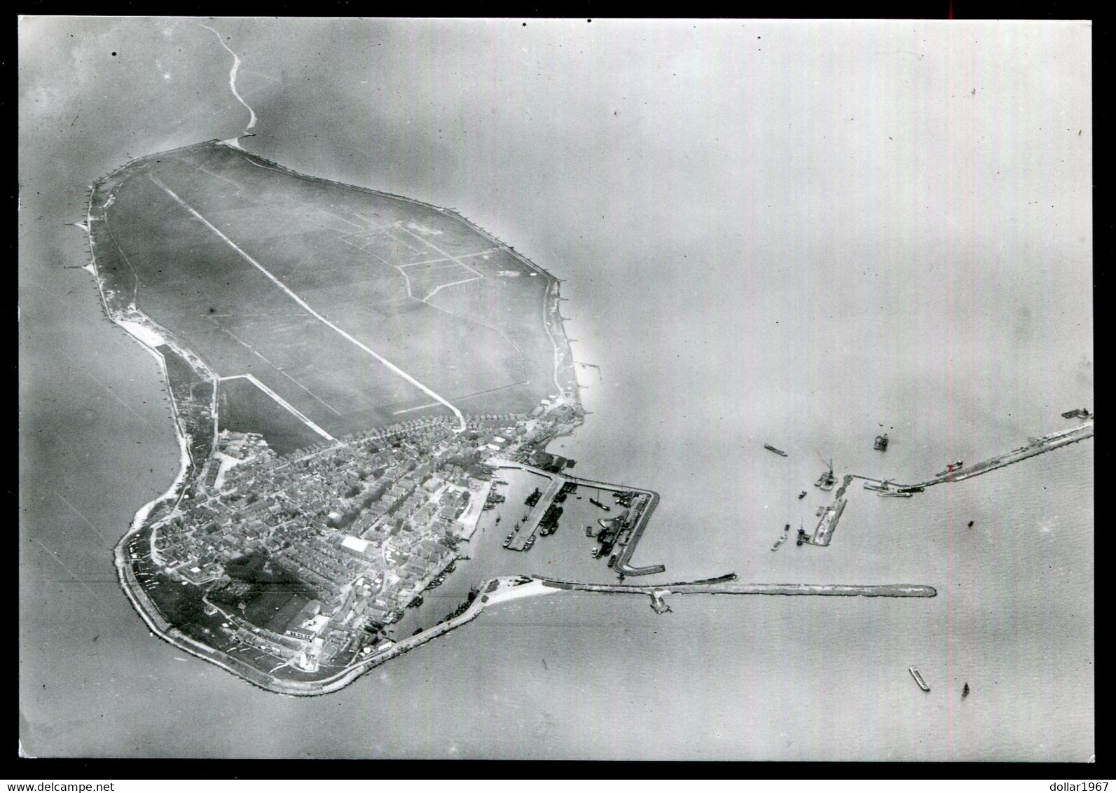 Luchtfoto Eiland Urk , 19-9-1936 ( Gerrit Van Slijtje ) No 96  - NOT  Used - Scans For Condition .(Originalscan !!) - Urk