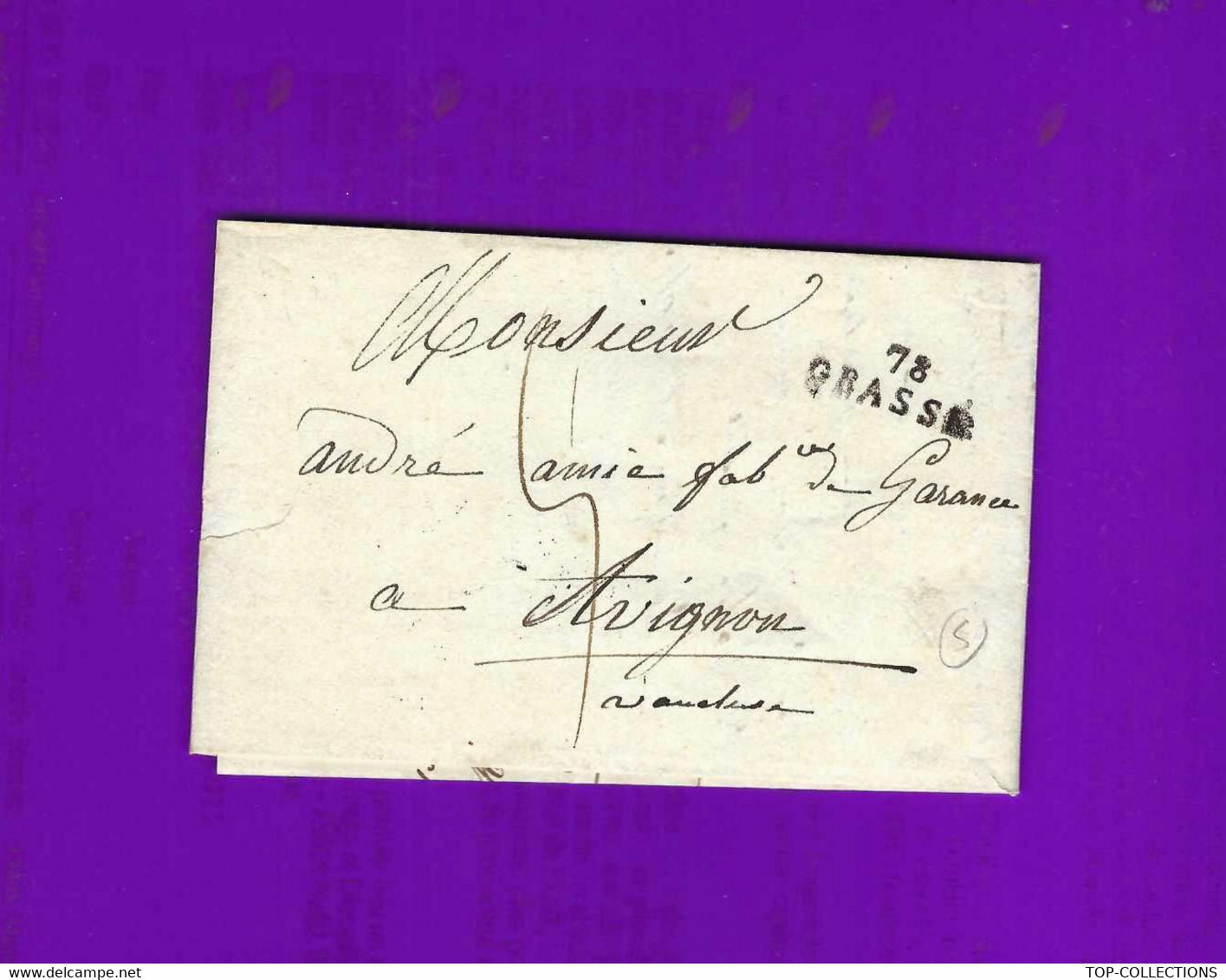 1828 TEINTURE De Grasse  Magalon ACHAT DE BARIL DE GARANCE Chez Amic Fabricant à Avignon V.Historique - 1800 – 1899