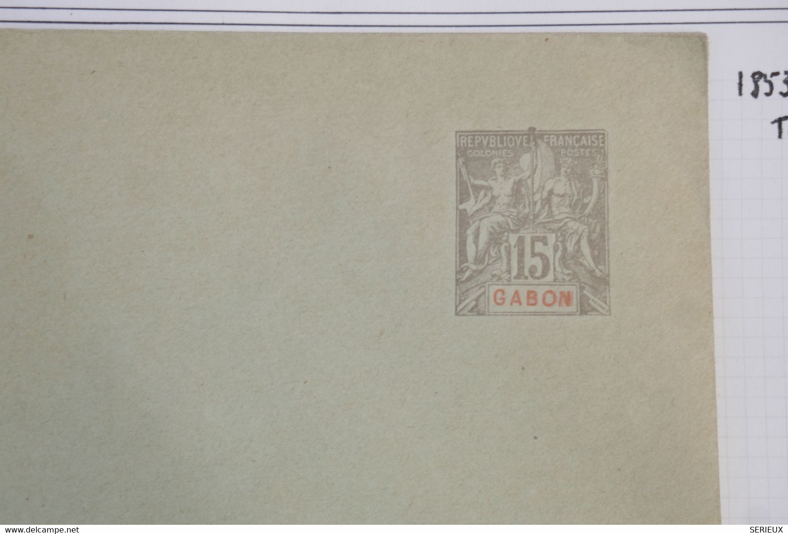 AY11 GABON  COLONIE   BELLE LETTRE ENTIER  1900  +NON VOYAGEE+NEUVE - Covers & Documents