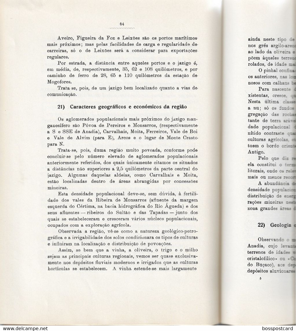 Anadia -  Aveiro  -Jazigos De Manganés - Minas - Mines - Portugal - Other Plans