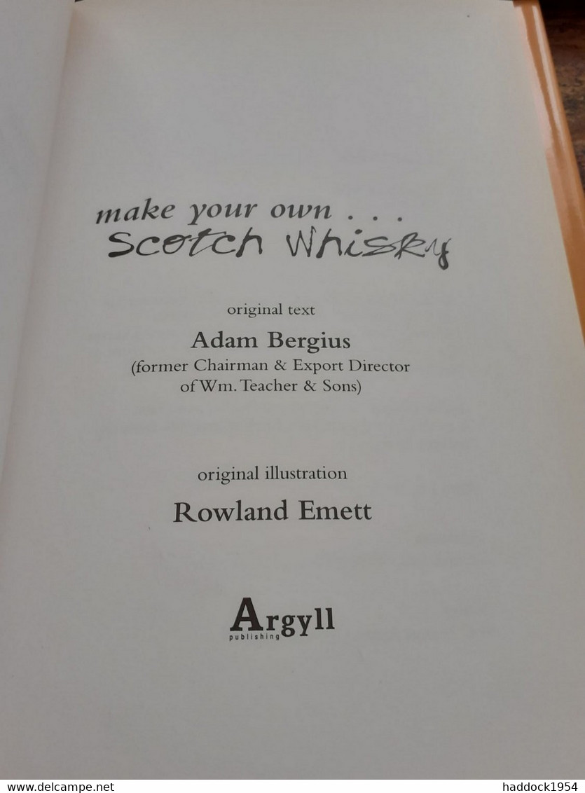 Make Your Own Scotch Whisky ADAM BERGIUS Argyll 1995 - Britannica