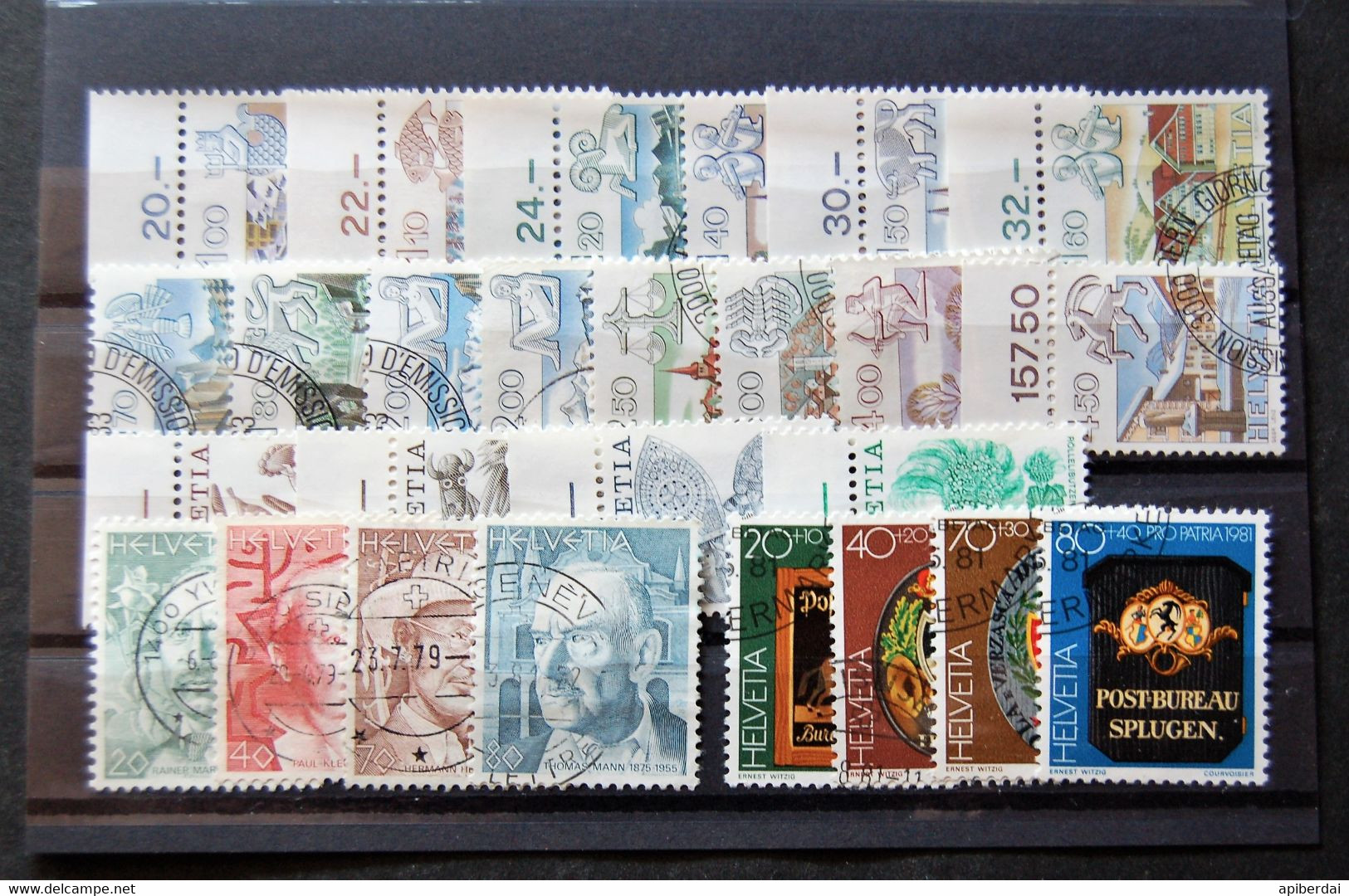 Suisse Switzerland - Les 14 "Signe Zodiaque" Differents + 3 Series Stamps Used - Sammlungen