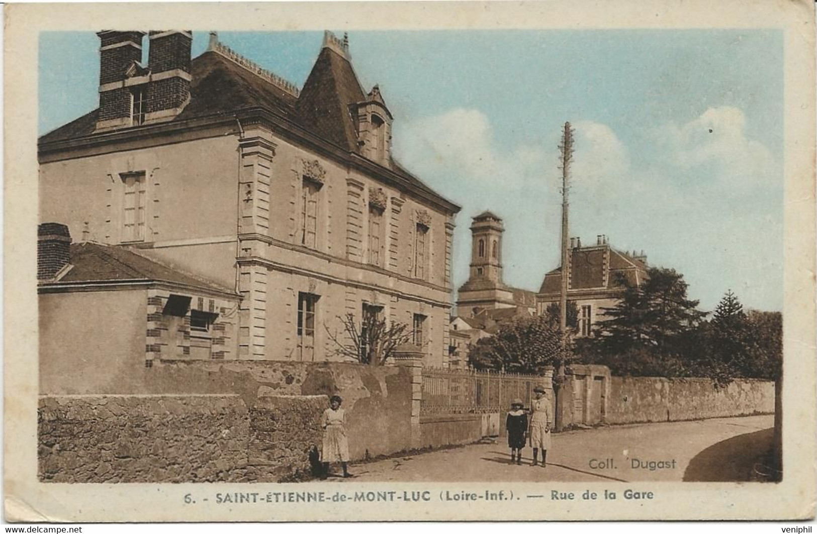 ST ETIENNE DE MONT LUC  -LOIRE INFERIEUR -RUE DE LA GARE -ANNEE 1946 - Saint Etienne De Montluc