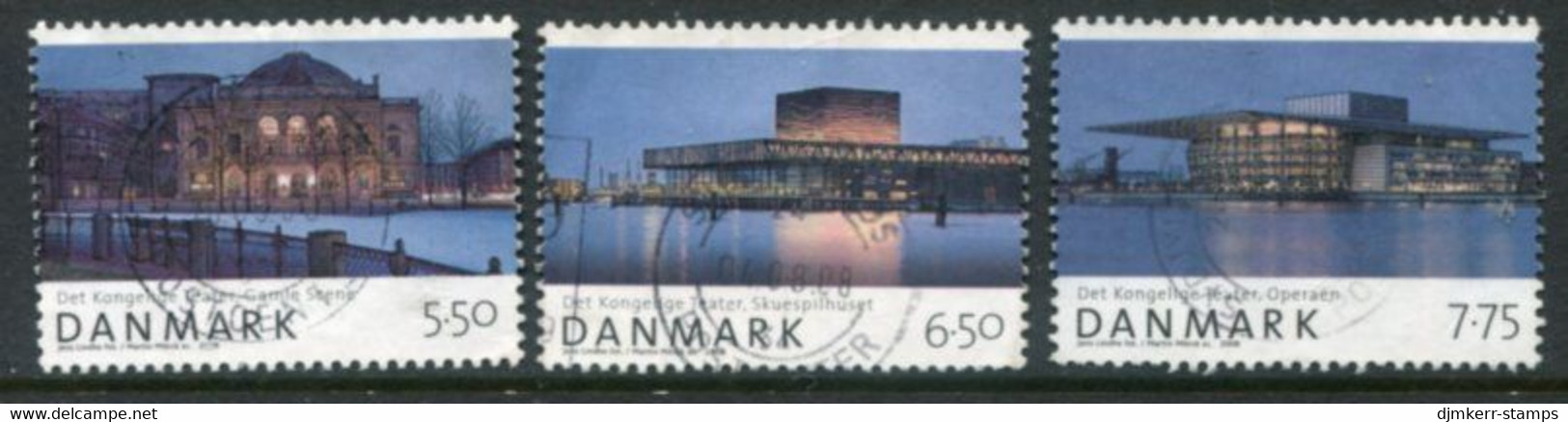 DENMARK 2008 National Theatre Used.  Michel  1486-88 - Used Stamps