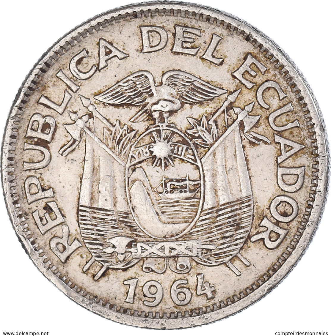 Monnaie, Équateur, Sucre, Un, 1964 - Ecuador
