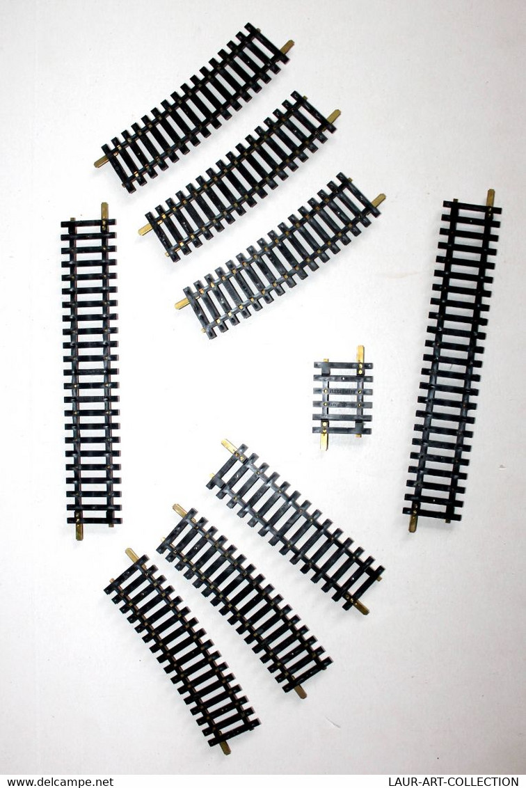 FLEISCHMANN HO - LOT 9 RAILS DROIT: 6 RAIL N°6002 + 1 RAIL N°6004 + 2 RAIL N6005 / MINIATURE FERROVIAIRE TRAIN (2105.177 - Rails