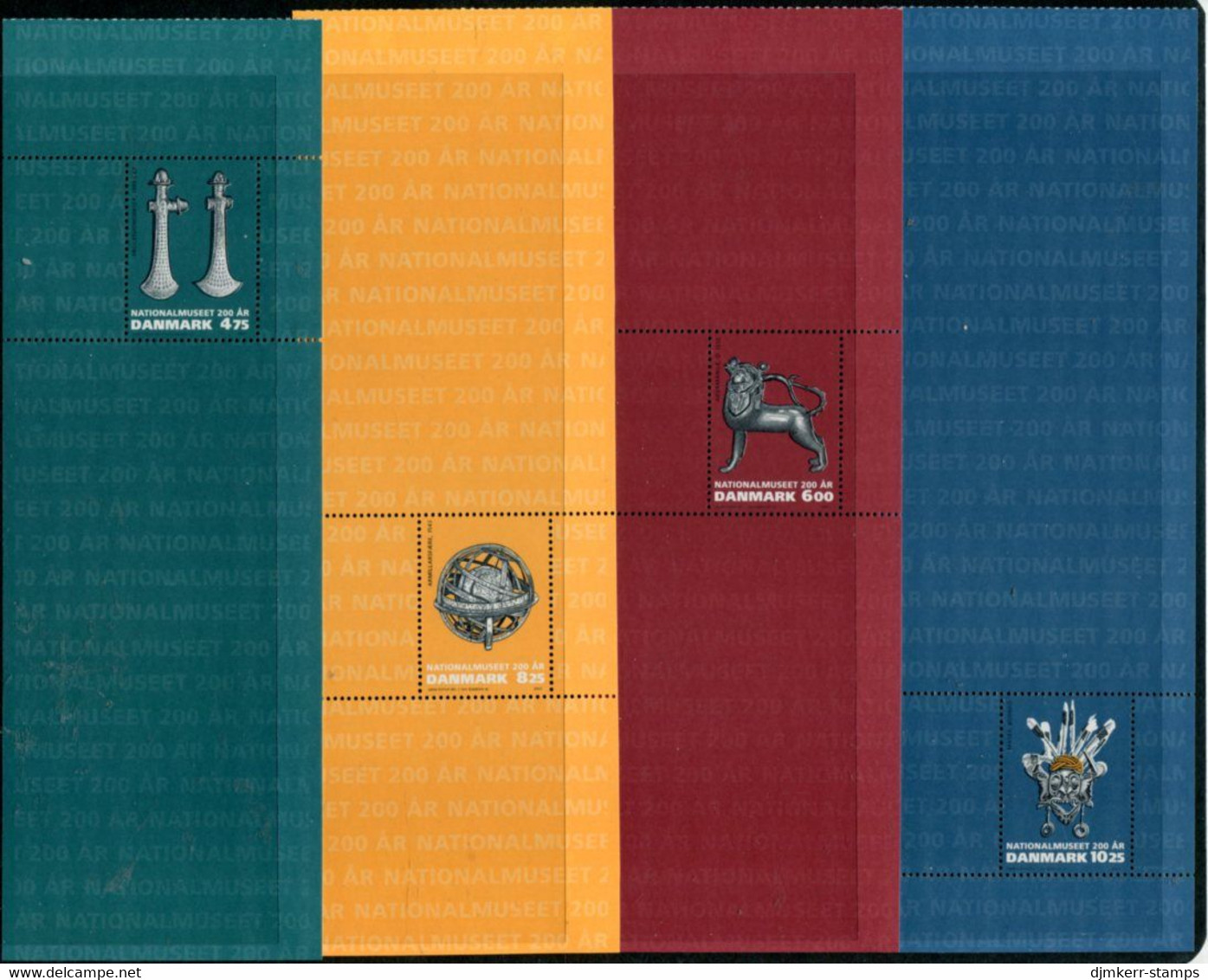 DENMARK 2007 National Musem Booklet Panes MNH / **.  Michel  H-B 97-101 (1462-65) - Unused Stamps