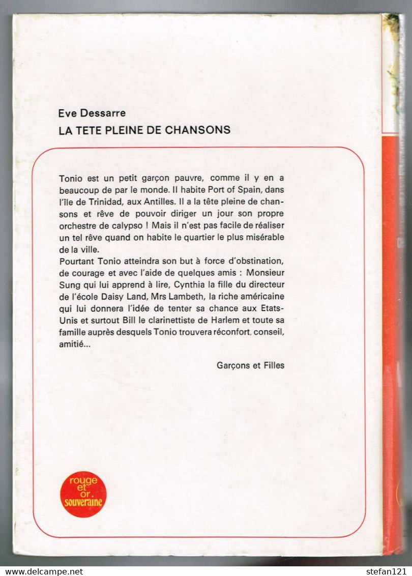 La Tete Pleine De Chansons - Eve Dessarre - 1971 - 188 Pages 20,7 X 14,8 Cm - Collection Spirale