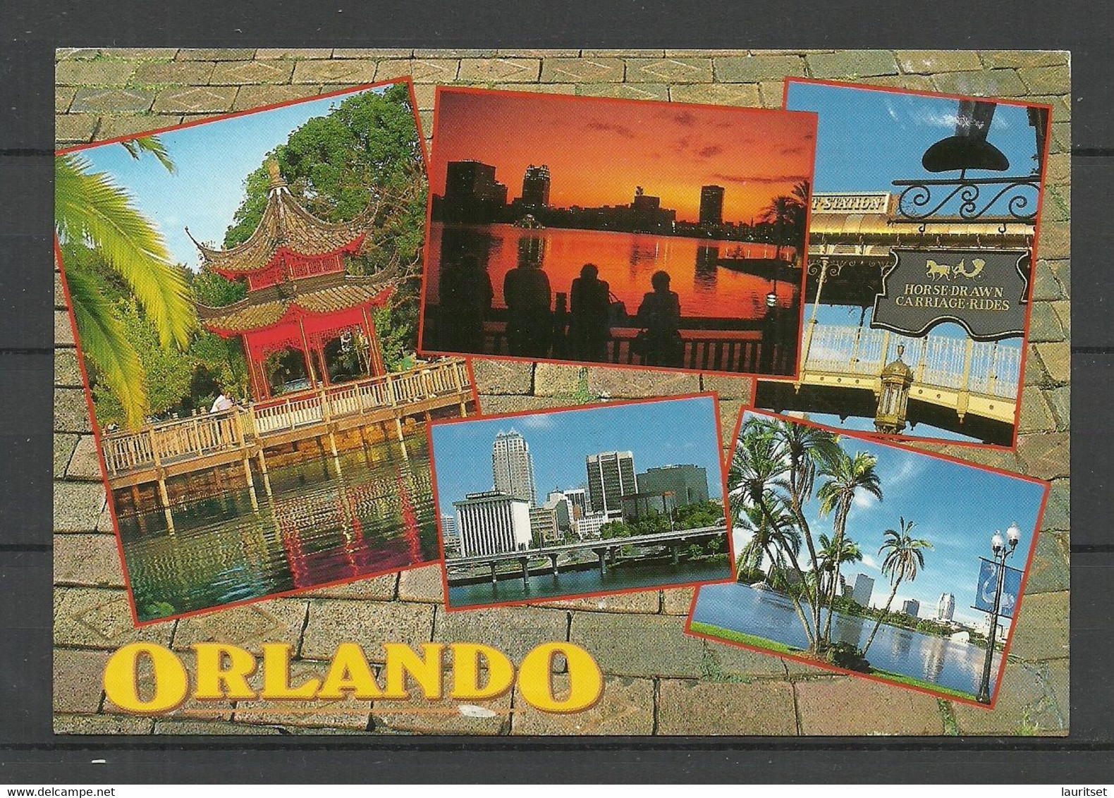 USA Post Card Orlando FLORIDA Sent 2000 From Germany With Stamp - Orlando