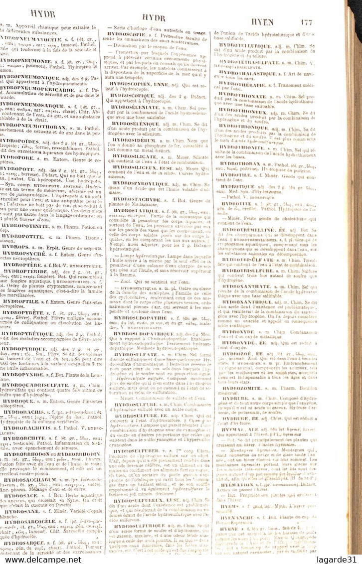 A Saisir DICTIONNAIRE NATIONAL OU DICTIONNAIRE UNIVERSEL DE LA LANGUE FRANCAISE, 2 TOMES - BESCHERELLE AÎNE M. - Dictionnaires