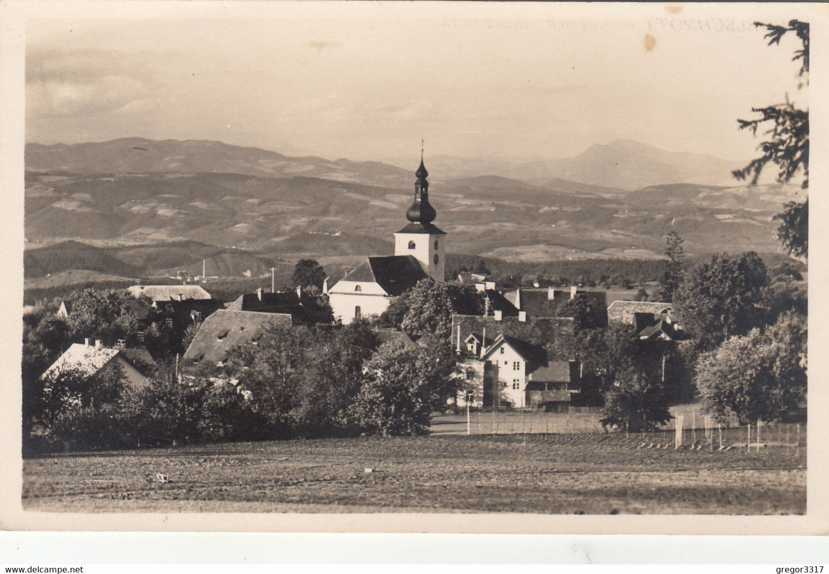 B3863) EDELSCHROTT Bei KÖFLACH -. Steiermark - KIRCHE Häuser Feld ALT ! - Edelschrott