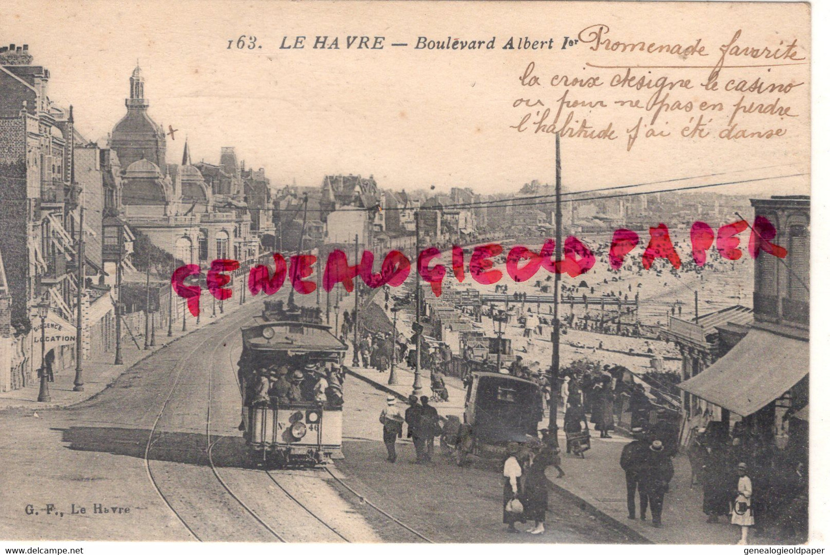 76- LE HAVRE - BOULEVARD ALBERT 1ER - TRAMWAY - Gare