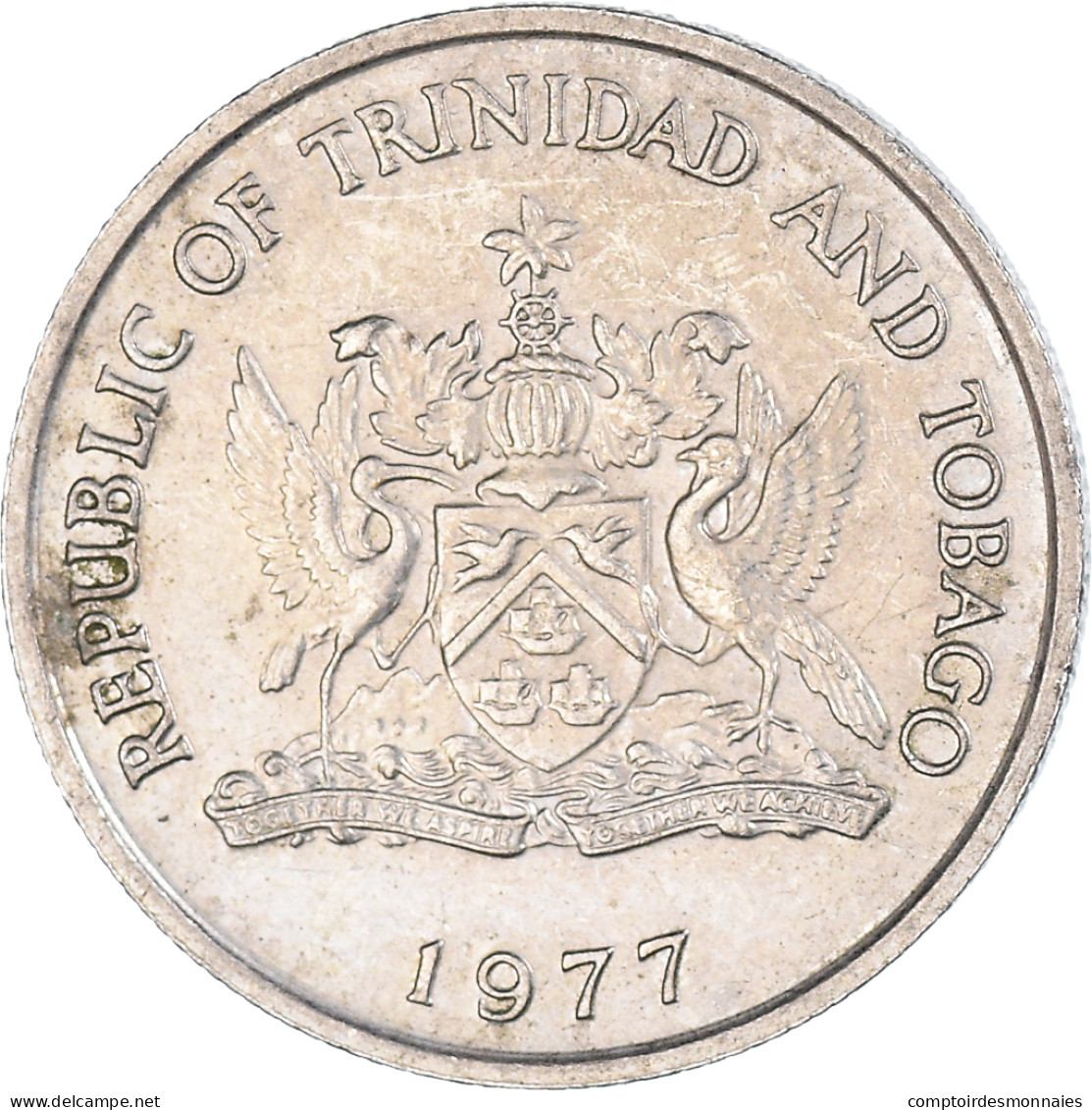 Monnaie, Trinité-et-Tobago, 25 Cents, 1977 - Trinidad En Tobago