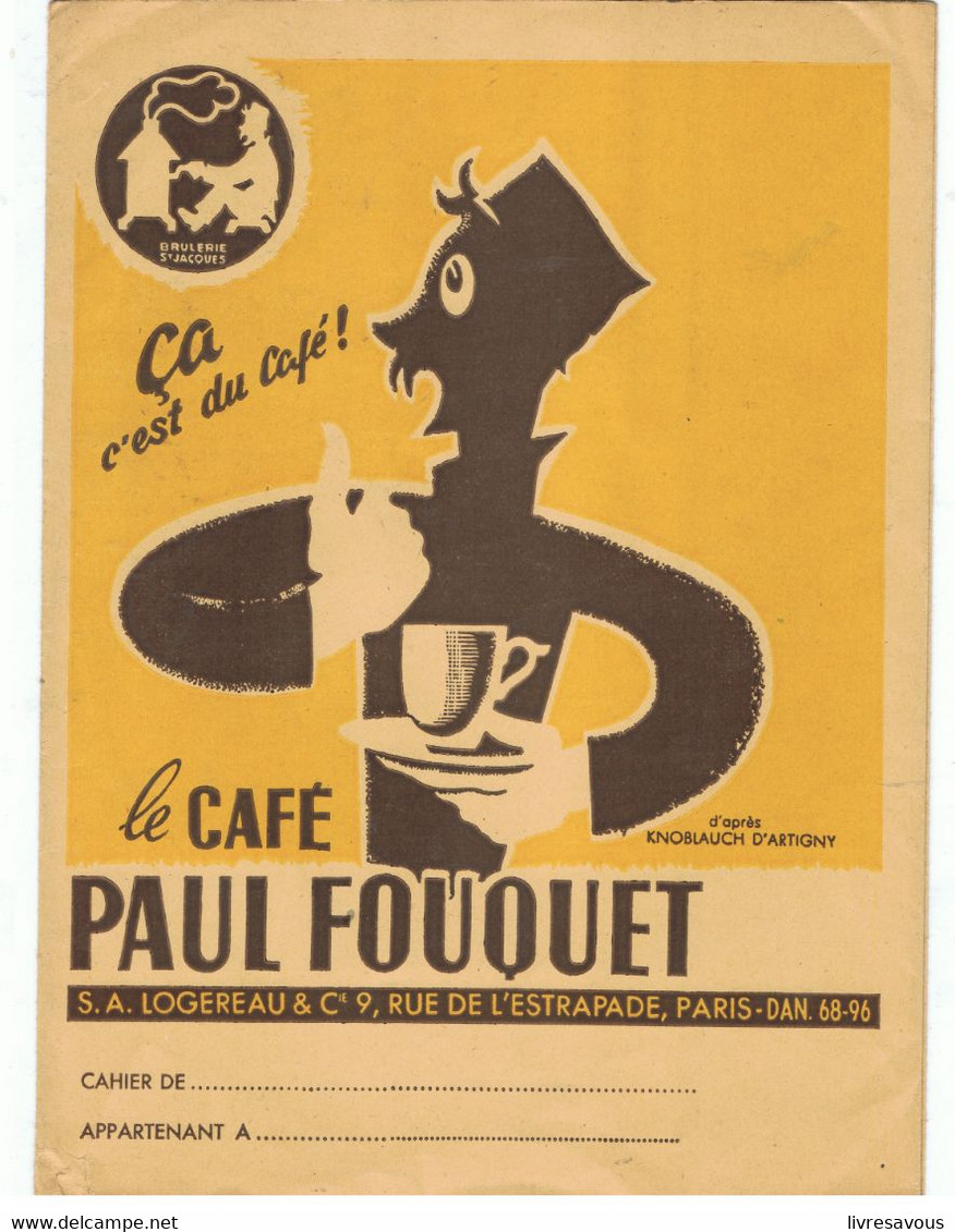 Protège Cahier Le Café PAUL FOUQUET ça C'est Du Café ! - Protège-cahiers