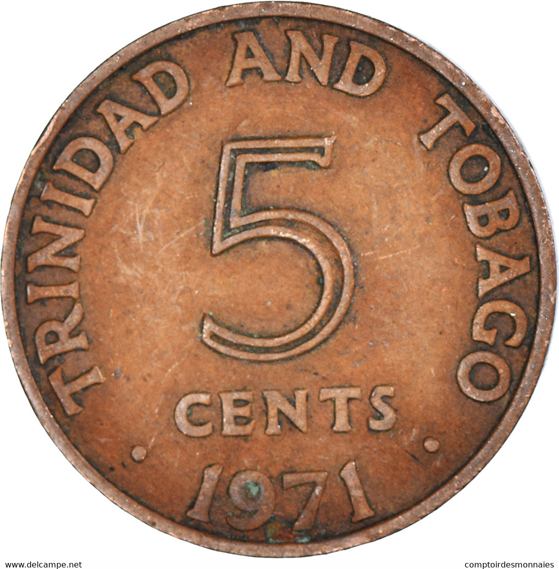 Monnaie, Trinité-et-Tobago, 5 Cents, 1971 - Trinité & Tobago