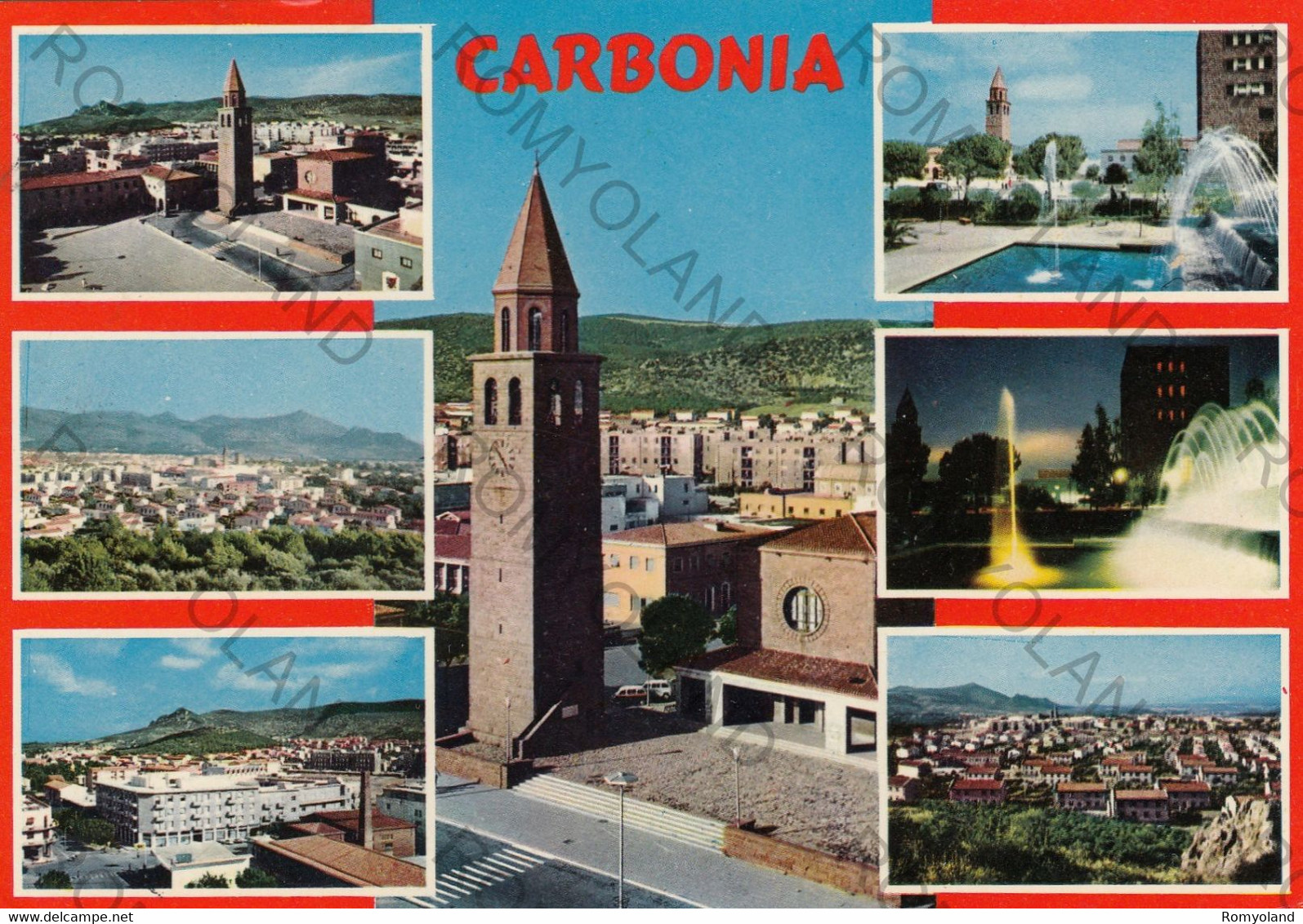 CARTOLINA  CARBONIA,INGLESIAS,SARDEGNA,BELLA ITALIA,MEMORIA,CULTURA,RELIGIONE,STORIA,IMPERO ROMANO,VIAGGIATA 1979 - Iglesias