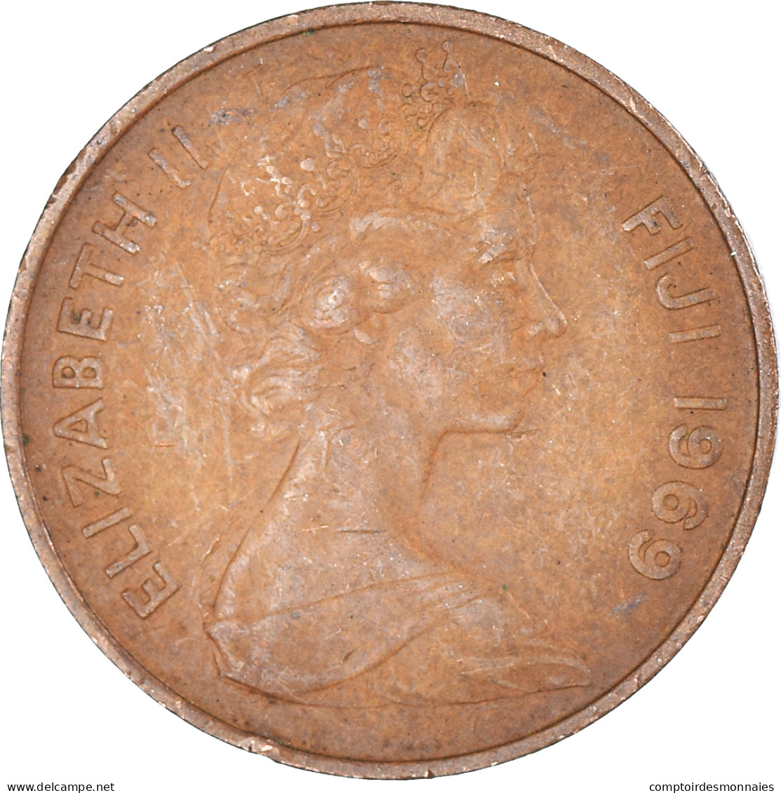 Monnaie, Fidji, 2 Cents, 1969 - Fidschi