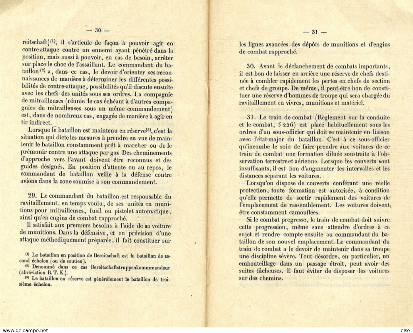 REGLEMENT POUR L INFANTERIE    FASCICULE N° V  -  47 PAGES 1925  TRADUCTION DE L ALLEMAND - Autres & Non Classés