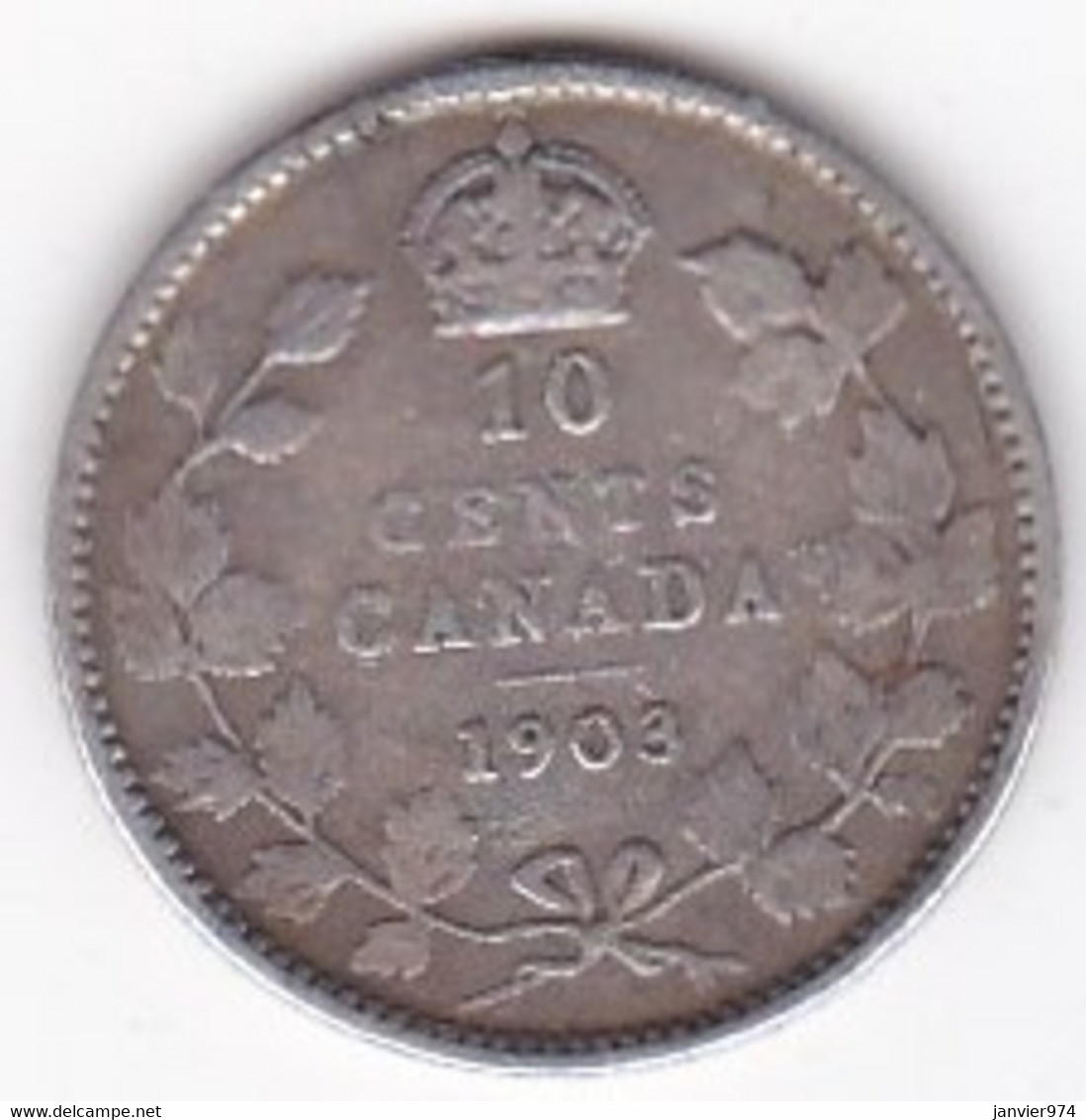 Canada 10 Cents 1903 , Edward VII , En Argent , KM# 10 - Canada